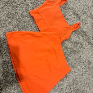 Coral Two-Piece Athletic Set